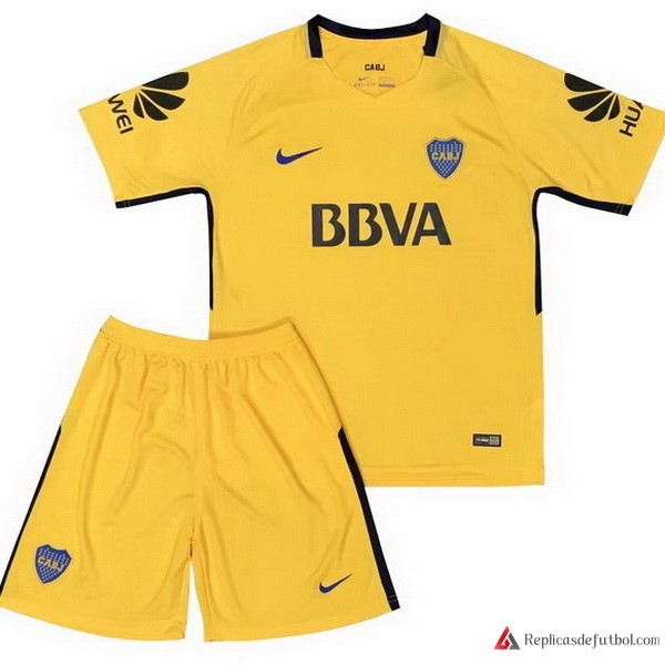 Camiseta Boca Juniors Segunda equipación Niños 2017-2018 Amarillo
